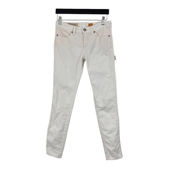 Pilcro and the Letterpress Size 25 White Cordoroy Front Jeans - Picture 1 of 6